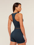 Gymshark Everyday Seamless Crop Tank — Navy — 2
