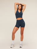 Gymshark Everyday Seamless Crop Tank — Navy — 5