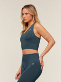 Gymshark Everyday Seamless Crop Tank — Stealth Blue — 3