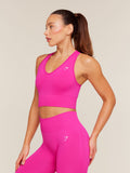 Gymshark Everyday Seamless Crop Tank — Super-Set Pink — 4