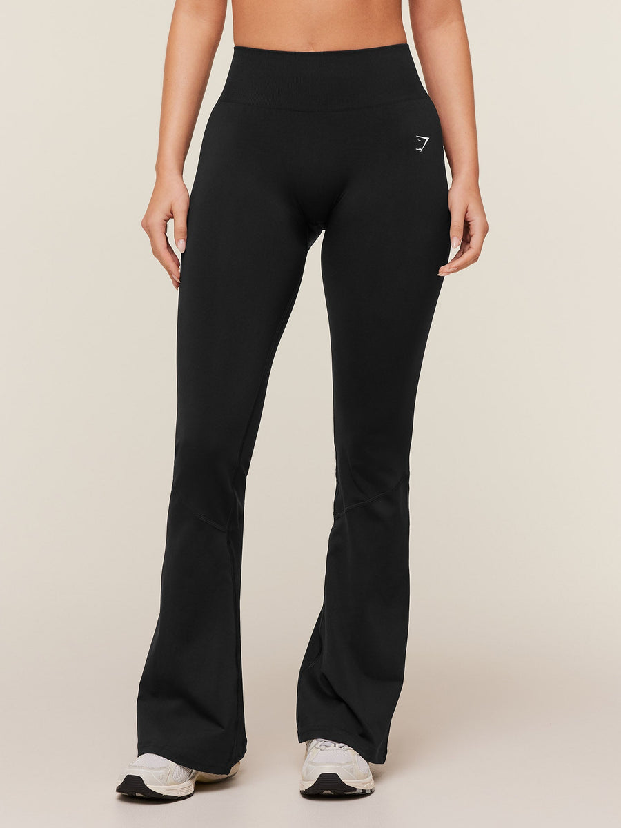 Gymshark Light Hold Flared Leggings — Black — 1