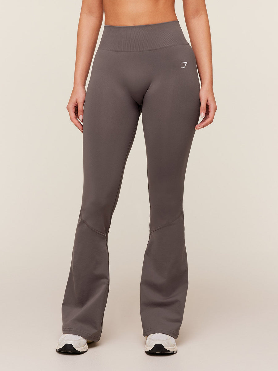 Gymshark Light Hold Flared Leggings — Cool Brown — 1