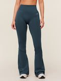 Gymshark Light Hold Flared Leggings — Stealth Blue — 1