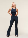 Gymshark Everyday Seamless Flared Leggings — Navy — 6