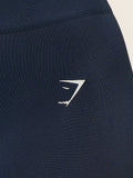 Gymshark Everyday Seamless Flared Leggings — Navy — 5