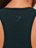 Gymshark Everyday Seamless Graphic Crop Tank — Darkest Teal — 5