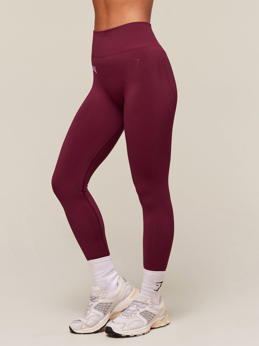 Gymshark Everyday Seamless Graphic Leggings — Strong Pink — 4