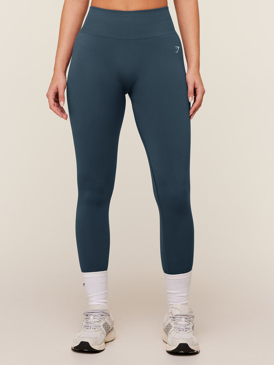 Gymshark Light Hold Leggings — Stealth Blue — 1