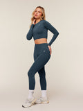 Gymshark Everyday Seamless Long Sleeve Crop Top — Stealth Blue — 4
