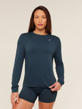 Gymshark Everyday Seamless Long Sleeve Top — Navy — 1