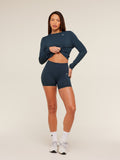 Gymshark Everyday Seamless Long Sleeve Top — Navy — 5