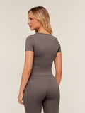 Gymshark Everyday Seamless Short Sleeve Top — Cool Brown — 2