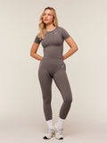 Gymshark Everyday Seamless Short Sleeve Top — Cool Brown — 4