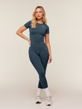 Gymshark Everyday Seamless Short Sleeve Top — Stealth Blue — 5