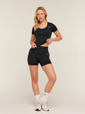 Gymshark Everyday Seamless Tight Fit Crew Neck Tee — Black — 4