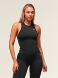 Gymshark Everyday Seamless Tight Fit Tank — Black — 1