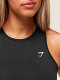 Gymshark Everyday Seamless Tight Fit Tank — Black — 4