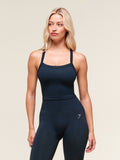 Gymshark Everyday Seamless Ribbed Midi Top — Navy — 1