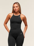 Gymshark Everyday Seamless Tank With Shelf — Black — 1