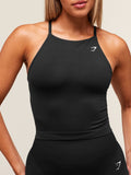 Gymshark Everyday Seamless Tank With Shelf — Black — 6