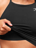 Gymshark Everyday Seamless Tank With Shelf — Black — 7