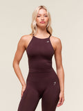 Gymshark Everyday Seamless Tank With Shelf — Cherry Purple — 1