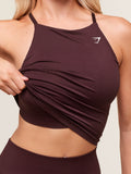 Gymshark Everyday Seamless Tank With Shelf — Cherry Purple — 7