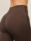 Gymshark Everyday Seamless Contrast Leggings — GS Archive Brown/GS Black — 5