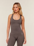 Gymshark Everyday Seamless Ribbed Tank — Cool Brown — 1