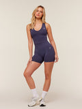 Gymshark Washed Crop Tank — Midnight Purple/Wash — 6