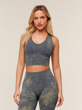 Gymshark Washed Crop Tank — Onyx Grey Wash — 1