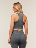 Gymshark Washed Crop Tank — Onyx Grey Wash — 2