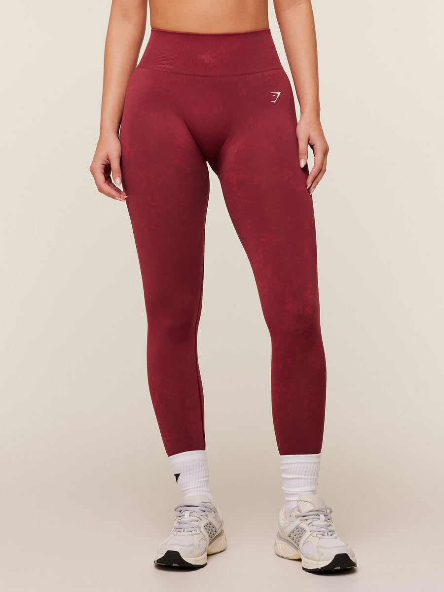 Gymshark Everyday Seamless Washed Legging — Sets Red/Wash — 1