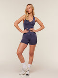 Gymshark Everyday Seamless Washed Shorts — Midnight Purple/Wash — 5