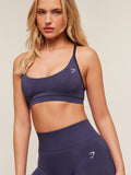 Gymshark Everyday Seamless Washed Sports Bra — Midnight Purple/Wash — 5
