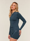 Gymshark Everyday Seamless Zip Tracktop — Stealth Blue — 3