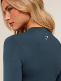 Gymshark Everyday Seamless Zip Tracktop — Stealth Blue — 4