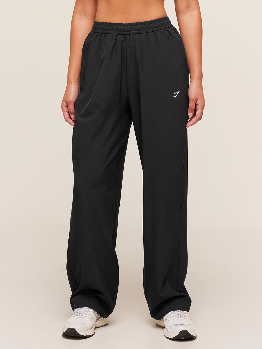 Gymshark Training Everyday Woven Straight Leg Pants — Black — 1