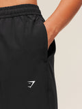 Gymshark Training Everyday Woven Straight Leg Pants — Black — 4