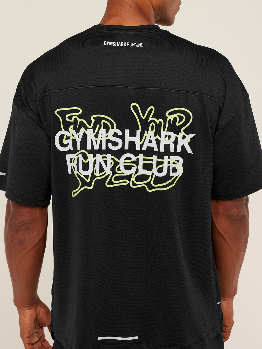 Gymshark Find Your Speed T-Shirt — Black — 6