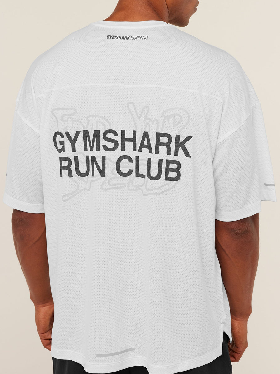 Gymshark Find Your Speed T-Shirt — White — 6
