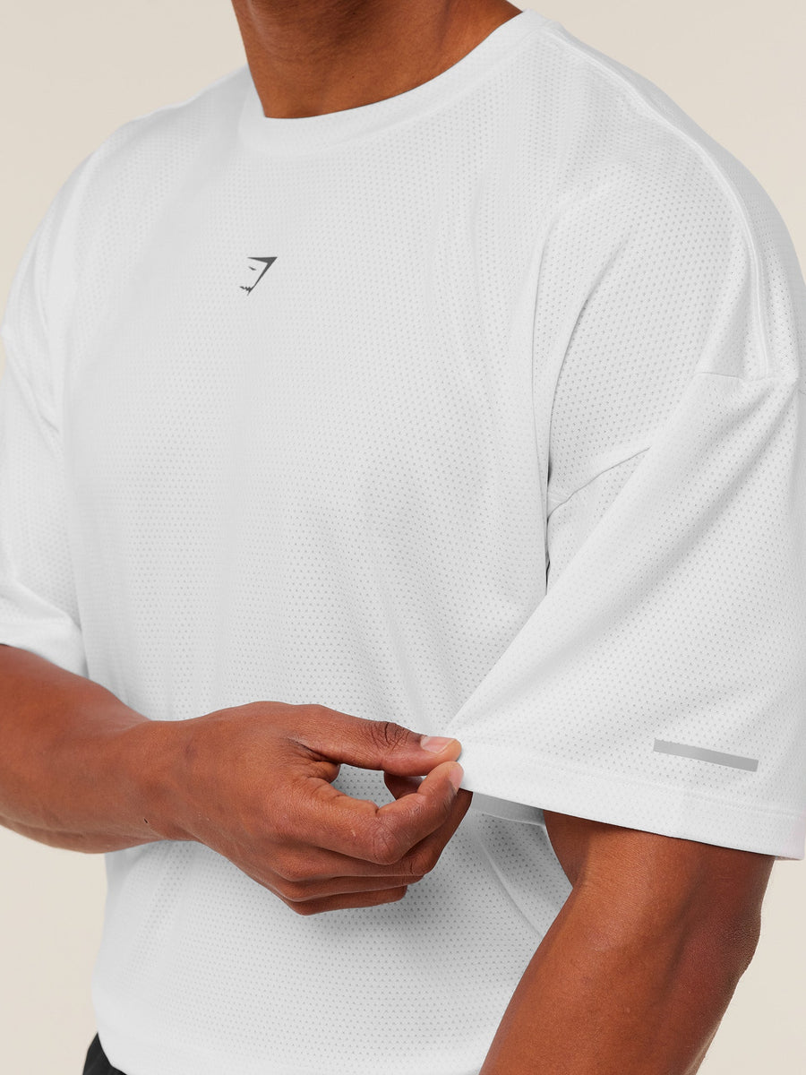 Gymshark Find Your Speed T-Shirt — White — 8