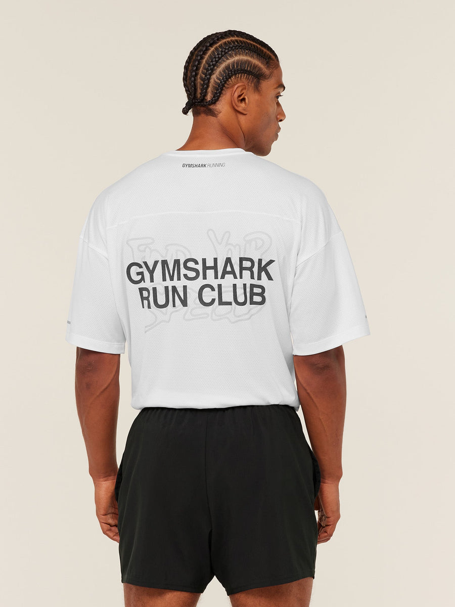 Gymshark Find Your Speed T-Shirt — White — 5