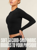 Gymshark FeatherForm™ Long Sleeve T-Shirt — Black — 2