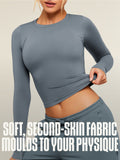 Gymshark FeatherForm™ Long Sleeve T-Shirt — Iron Blue — 2