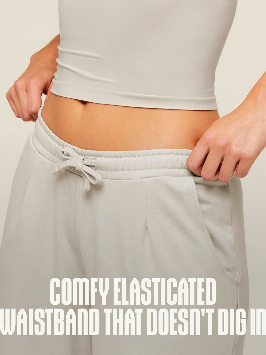 Gymshark Lightweight Wide Leg Pant Tall — Pebble Grey — 2