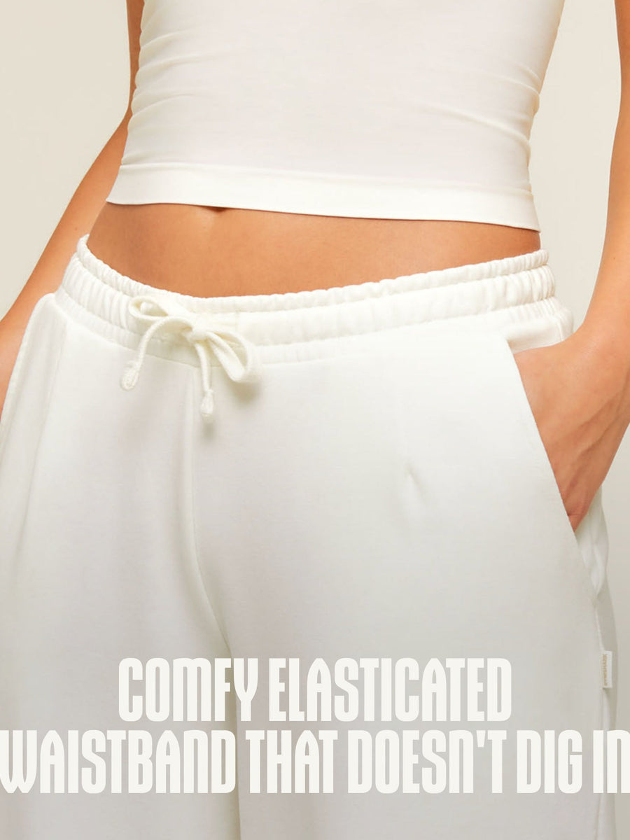 Gymshark Lightweight Wide Leg Pant Tall — Soft White — 2