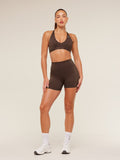 Gymshark Flow Bodyfit Short — Archive Brown — 4