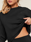 Gymshark Flow Long Sleeve Top — Black — 5