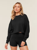 Gymshark Flow Long Sleeve Top — Black — 1